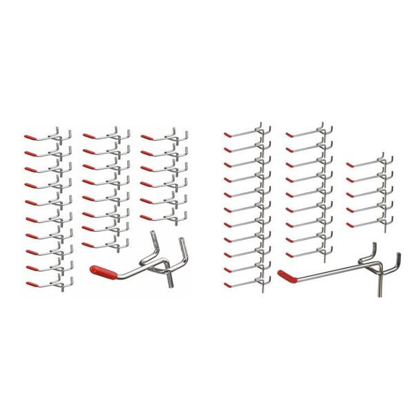 

50 pcs peg board hooks wall shelf tool hangers organizer storage display hardware tools slat wall home retail display shop peg h