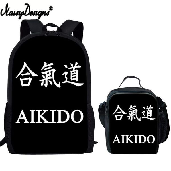 

backpack kungfu customized men's set fighting 3d print student school bag teens boys girl lunch bags children shoulder