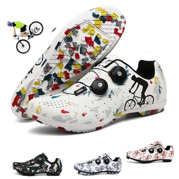 

cycling footwear mtb shoes for mencycling cross-country bicycle self-locking professional sports, Black