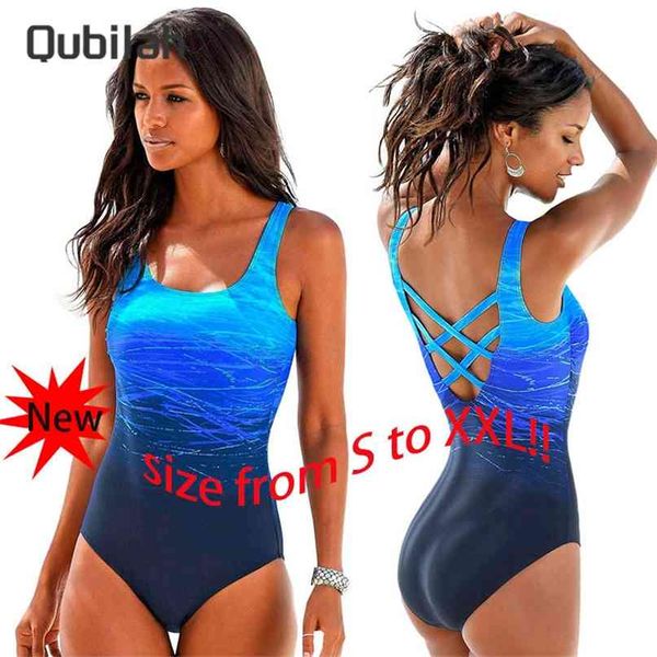 Weibliche Bikini Push Up Bademode Badeanzug Farbverlauf Druck Plavky Sexy Mode Frauen Badeanzug Schöne Beachwear 210625