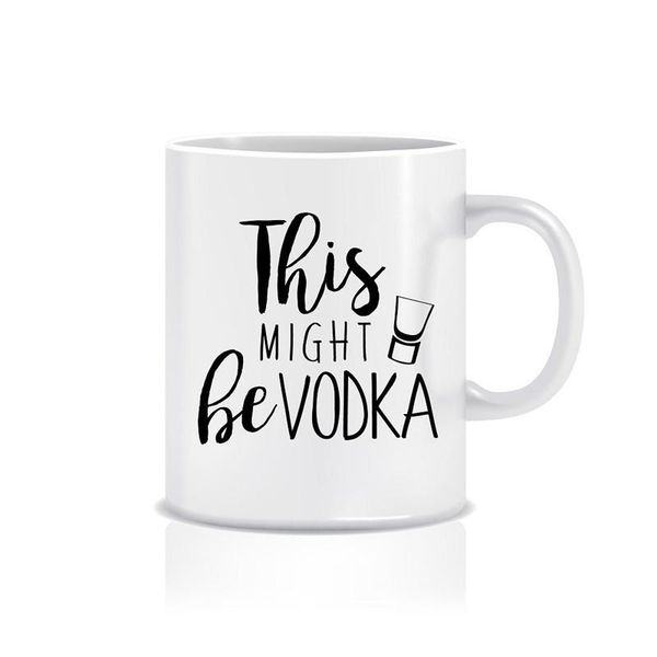 

mugs funny 'this might be vodka' mug for coworkers 11 oz coffee