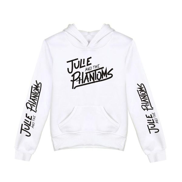 

men's hoodies & sweatshirts boys&girls long sleeve hooded julie and the phantoms hoodie kids children's hoody clothes, Black