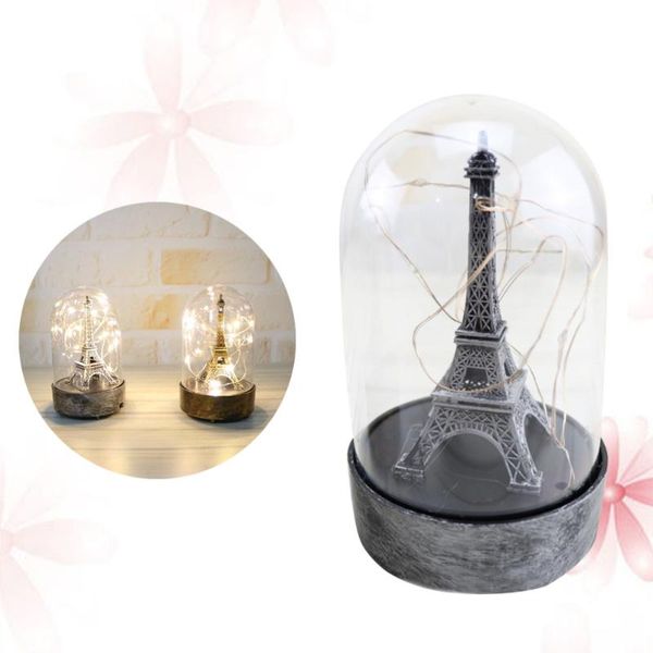 

party decoration creative eiffel tower night light glass cover acrylic retro crafts gift diy(color randomization,without b