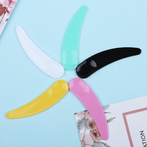 

eyelash curler 10pcs crescent spoons curve shape mini skincare tool pp cream spatulas for mixing