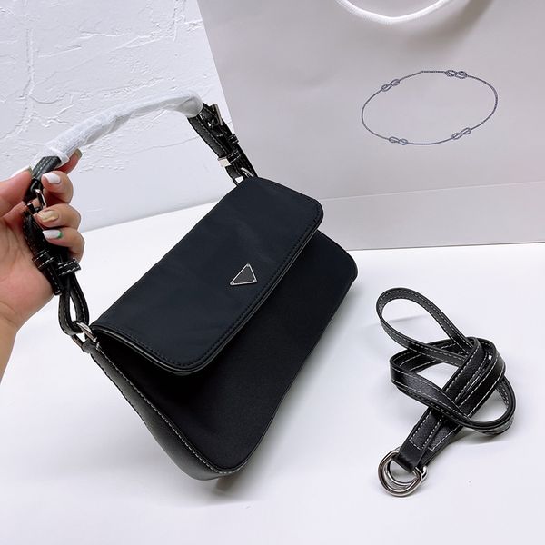 

women designer nylon underarm shoulder bag italy milano brand waterproof canvas crossbody handbags woman shopping handbag luxurys designers
