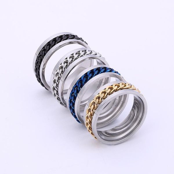 

Personality titanium rose superfine ring female version two in one combination ring cold and cold fingerl1, Slivery;golden