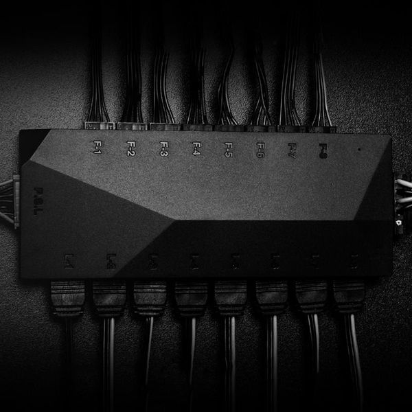 

hubs 5v 3 pin argb splitter hub sata power pwm fan led controllers for id-cooling ha-02 temperature control