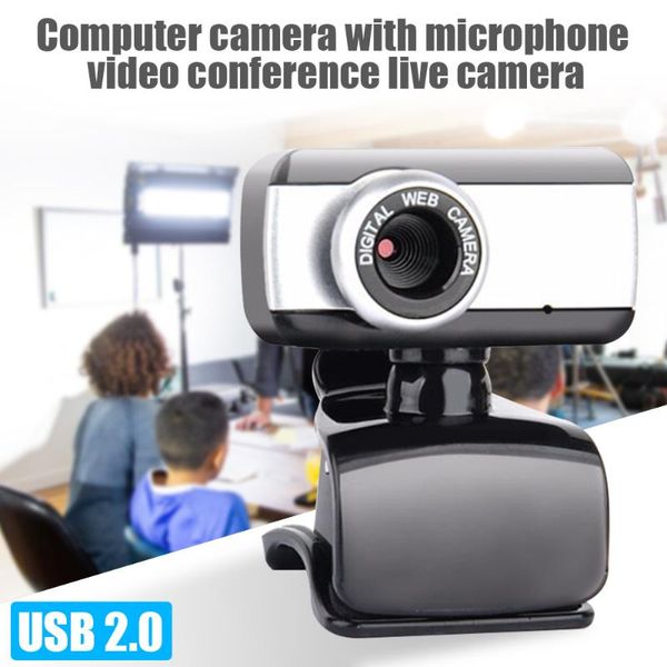 

webcams usb hd webcam with mic rotatable pc deskweb camera cam mini computer webcamera video recording work