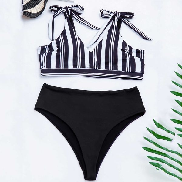 

badmode omen 2021 push up bikini set summer female fashion random step two batsuit beachwear swimming swim suit, White;black