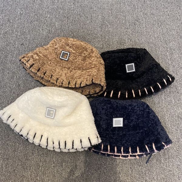 

new winter bucket hat fashion men women warm hats vintage faux fur fisherman cap caps cap, Blue;gray