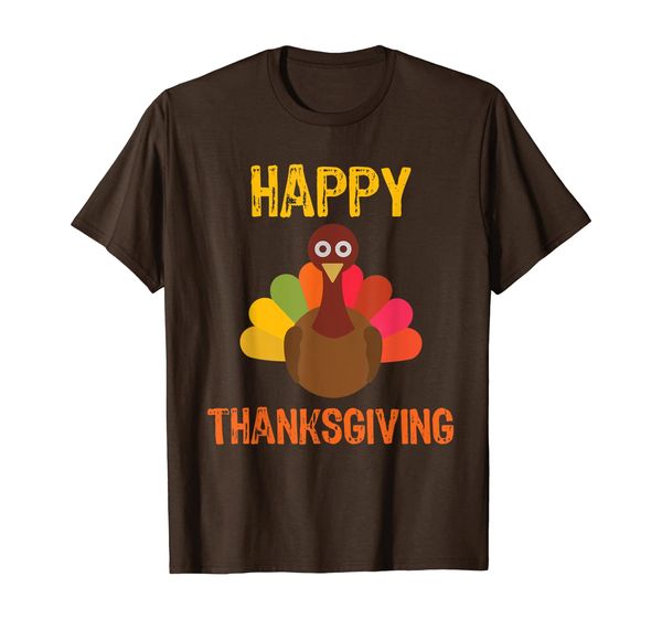 

happy thanksgiving day funny turkey t-shirt, White;black