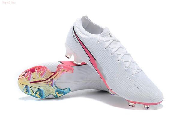 

2021 quality mens soccer shoes cleats mercurial superfly xiv elite fg 8 viii academy tf football boots scarpe calcio, Black