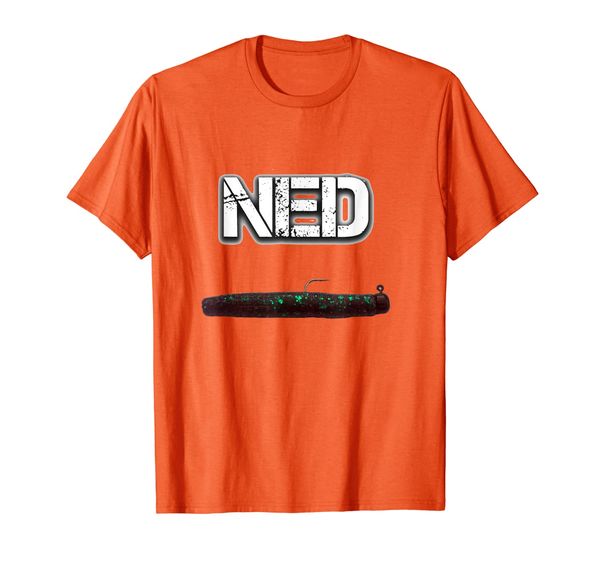 

ned freshwater fishing lure largemouth bass t shirt, White;black