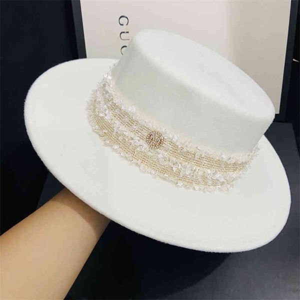 

autumn and winter white hepburn celebrity flat gift hat french vacation, Blue;gray