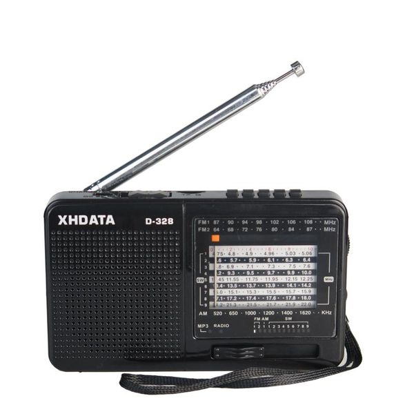 

radio xhdata d-328 fm am sw portable shortwave band mp3 player with tf card jack 3w receiver