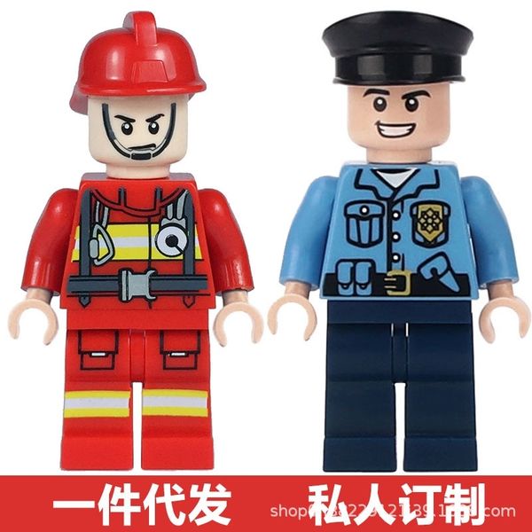 

compatible lego assembled building blocks, naked package, children's puzzle doll, cartoon characters, fun toys