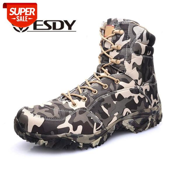 

winter men military tactical boots special force breathable waterproof camouflage combat ankle boots men's desert army shoes #dn74