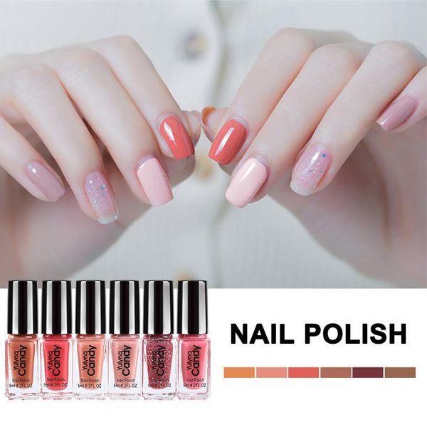 

1 set nail polish diy art long lasting non-toxic quick drying manicure portable for women quick drying nails accesorios -vl16, Red;pink
