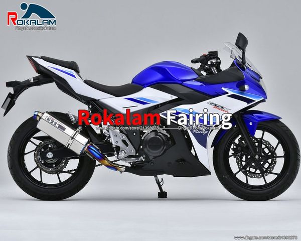 Blu Bianco Carrozzerie Per Suzuki GSX250R GSX 250R 2017 2018 GSX250 R 17 18 Carenatura Borsette Parti (Stampaggio Ad Iniezione)