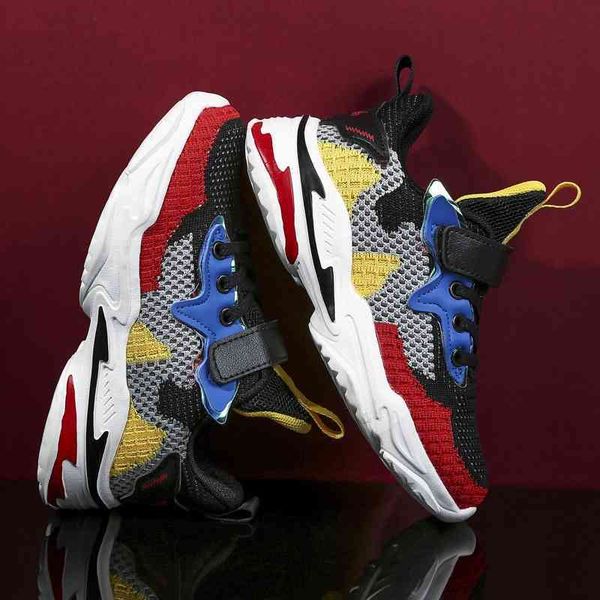 

boys' sports mesh 2021 new children's running shoes in spring and autumn, Black