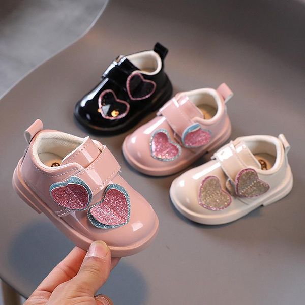 

first walkers baby princess leather shoes soft sole toddler 0-2 years old
