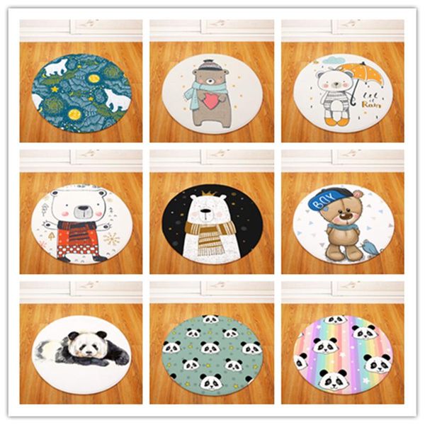 

cushion/decorative pillow modern fashion nordic bear round chair/table desk mat living room bedroom area rug decorative carpet
