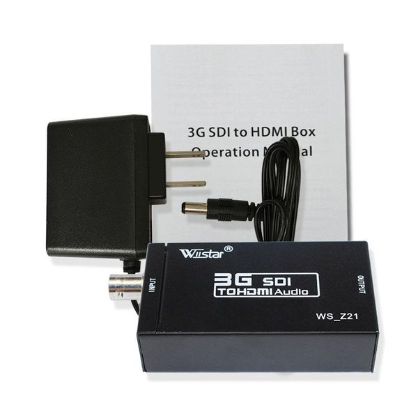 

audio cables & connectors sdi to converter 5v support hd-sdi/3g-sdi for display hdtv projector video adapter full hd 1080p