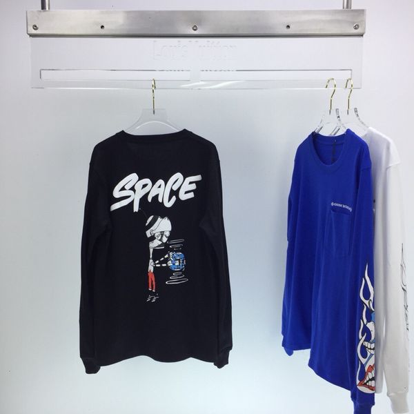 

ins new autumn and winter fashion brand crosin ch hand painted graffiti embroidery letter print, Black;gray