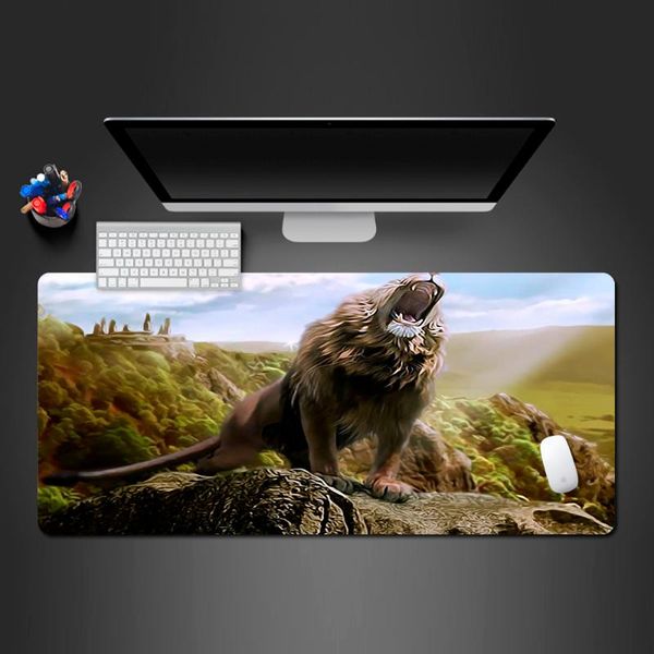 

mouse pads & wrist rests lion king anime pad lock side non-slip mousepad keyboard computer lapgame big desk mats