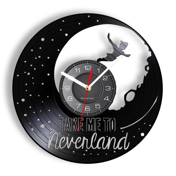 

wall clocks take me to neverland vacation family clock fantasy story vintage disk crafts home decor watch