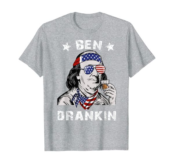 

ben drankin shirt - 4th of july shirt benjamin franklin tee t-shirt, White;black