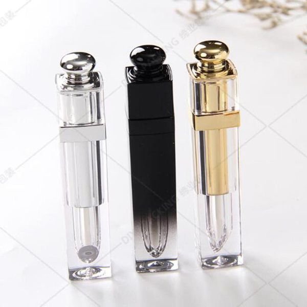 

4.5ml square lip gloss empty clear tube liquid lipstick makeup acrylic lip glaze tube cosmetics container wholesale price