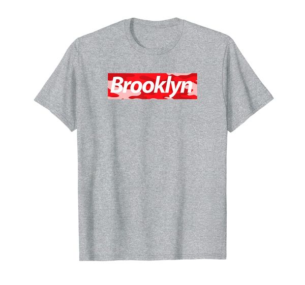 

red camo box, brooklyn, new york gift shirt, White;black