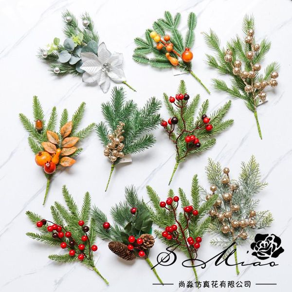 

artificial imitation bonsai succulent flower creative diy christmas accessories flowers arrangement ornaments no flower pot