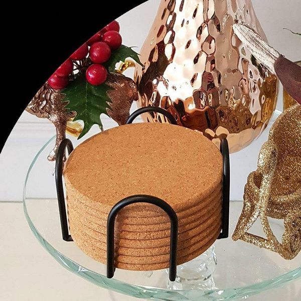 

iron rack black cup mat iron frame coasters rack decorations for home diy tableware decoration durable