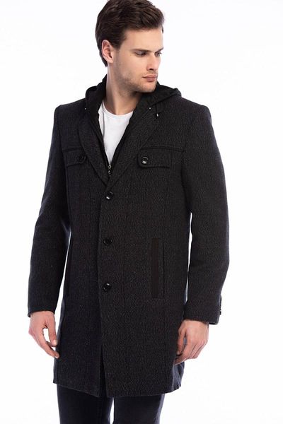 

men's jackets dewberry men 's black overcoat-1020001 p8338.., Black;brown