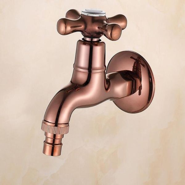 

rose gold/ golden wall mount outdoor garden tap laundry washing machine small taps bathroom mop pool cold water tap