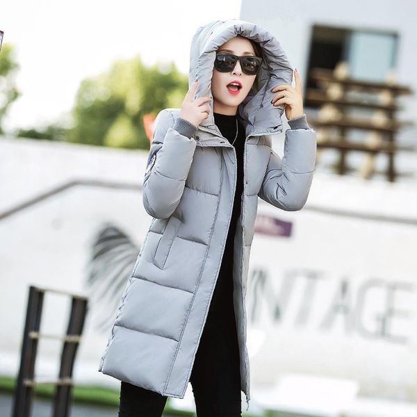 

women's trench coats autumn winter long section slim slimming down cotton fashion large size jacket coat vÃªtements en coton, Tan;black