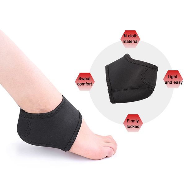 

2pcs foot ankle pads cushion plantar fasciitis pain relief heel arch support wrap can csv