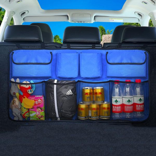 

car organizer trunk storage bag leather stowing tidying suspension style of chair back auto receptacle