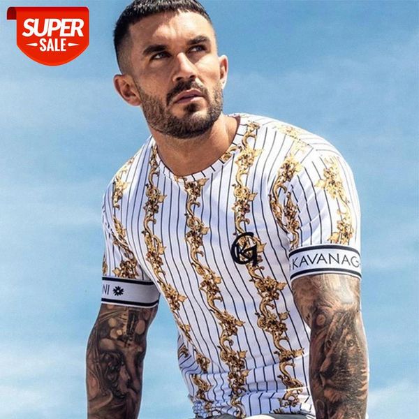 

2020 NEW design Sports men T-shirt Stripe Summer Running T shirt fitness bodybuilding shirts Brand Clothing gyms T Shirt Men #a89M, White;black