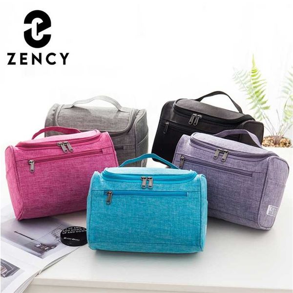 

zency arrival women cosmetic bag large capacity storage bag portable travel hook up brush bags multiple interval makeup bags 211221