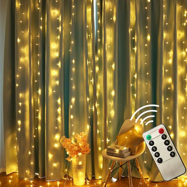 

led icicle string lights christmas fairy light garland outdoor home garden 2/3/6m flick led for wedding party curtain decoration
