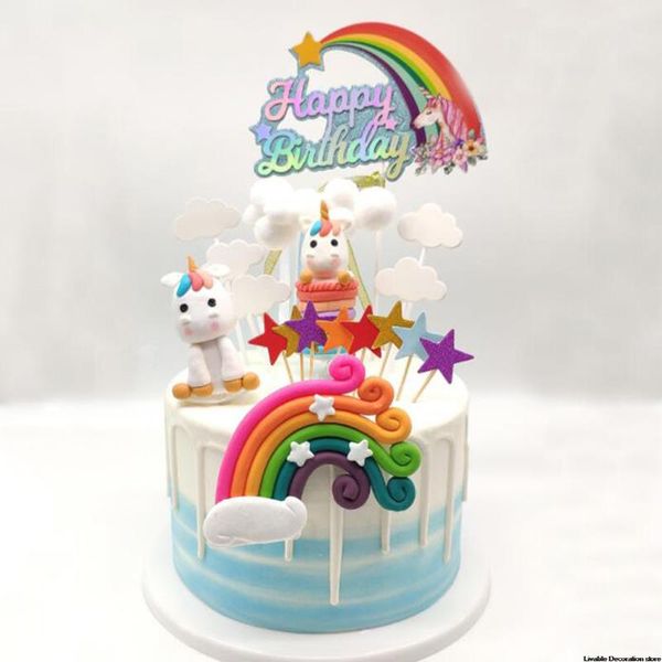 

other festive & party supplies cake birthday er rainbow decor wedding