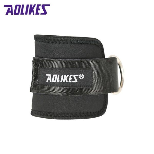 

ankle support 1pcs adjustable guard strap d-ring thigh leg pulley gmy weight lifting legs strength recovery training fitness protection, Blue;black