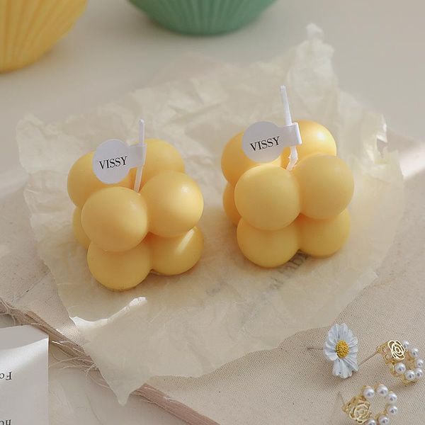 

candles little cube geometry candle soy wax cute smokeless oil for wedding home decor fragrance
