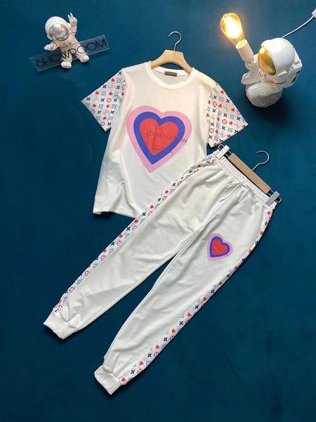 

women's two piece pants tracksuit white and black color outfit drop