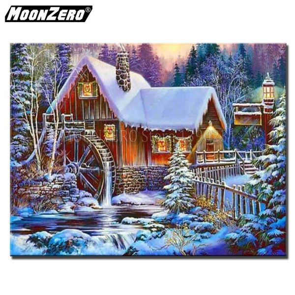 

diamond painting diy embroidery winter landscape full drill christmas picture of paintings gifts home decoration