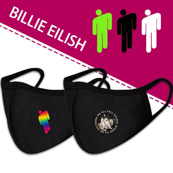 

eilish billie mask protective couple print breathable double cotton