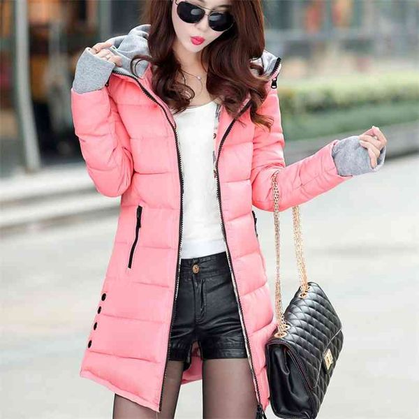 

ursporttech ultra light long down jacket women winter oversize coat autumn warm puffer lady parka 210913, Black